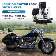 atsuch ignition switch with two keys included, convenient replacement for Harley.