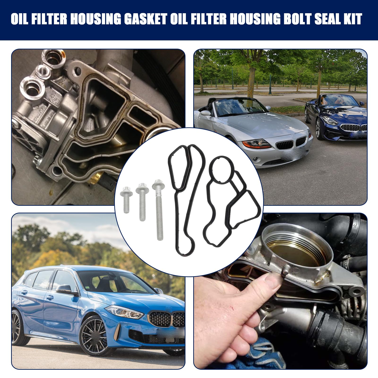 atsuch packaged kit with gasket, bolts, and cooler seal for BMW maintenance