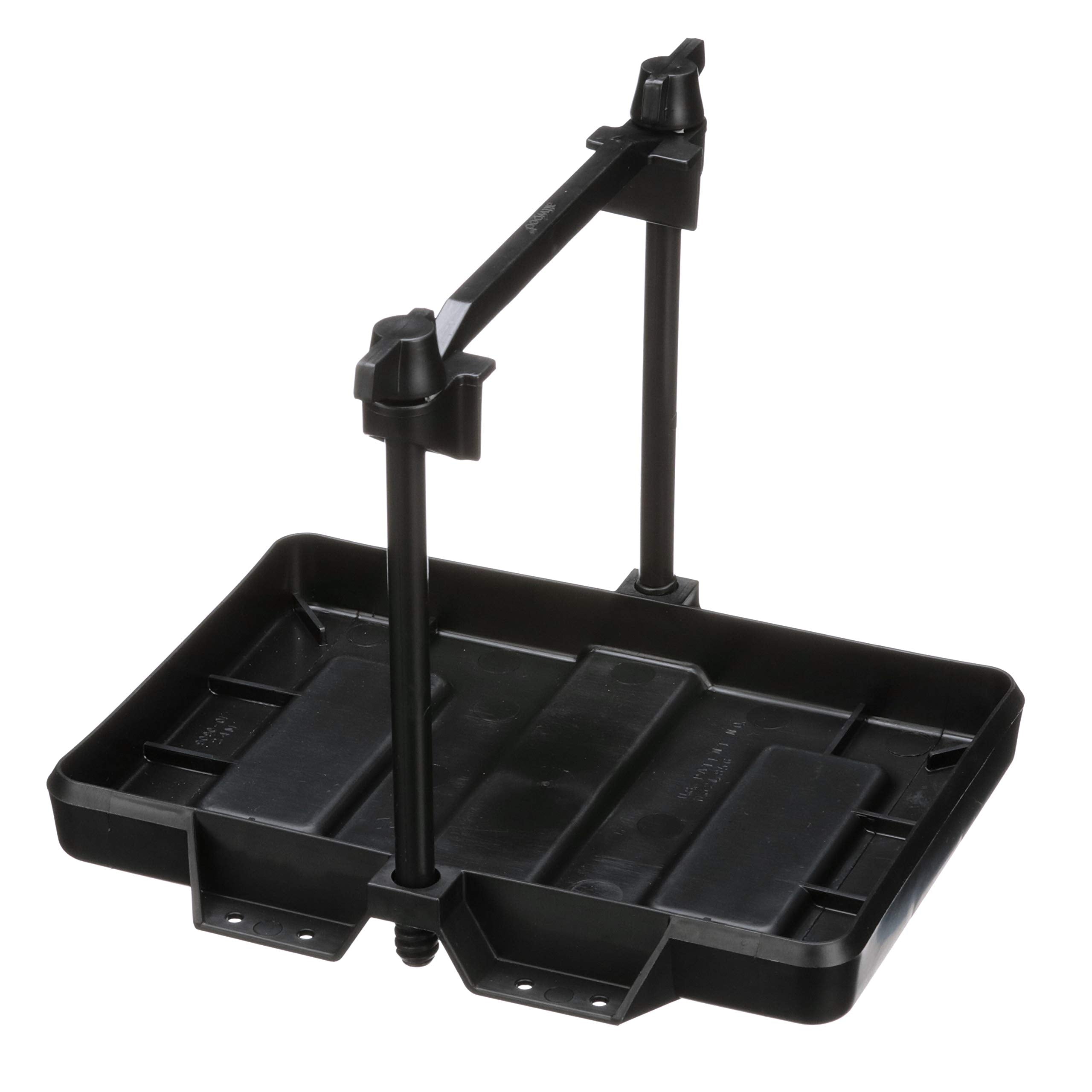 Attwood 9090-5 battery tray front view showing secure crossbar for stability