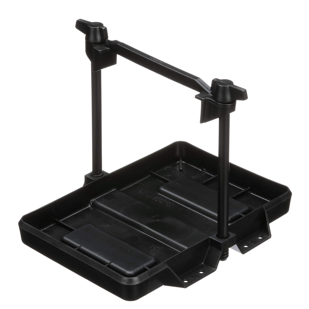 Attwood 9090-5 battery tray side view highlighting adjustable height