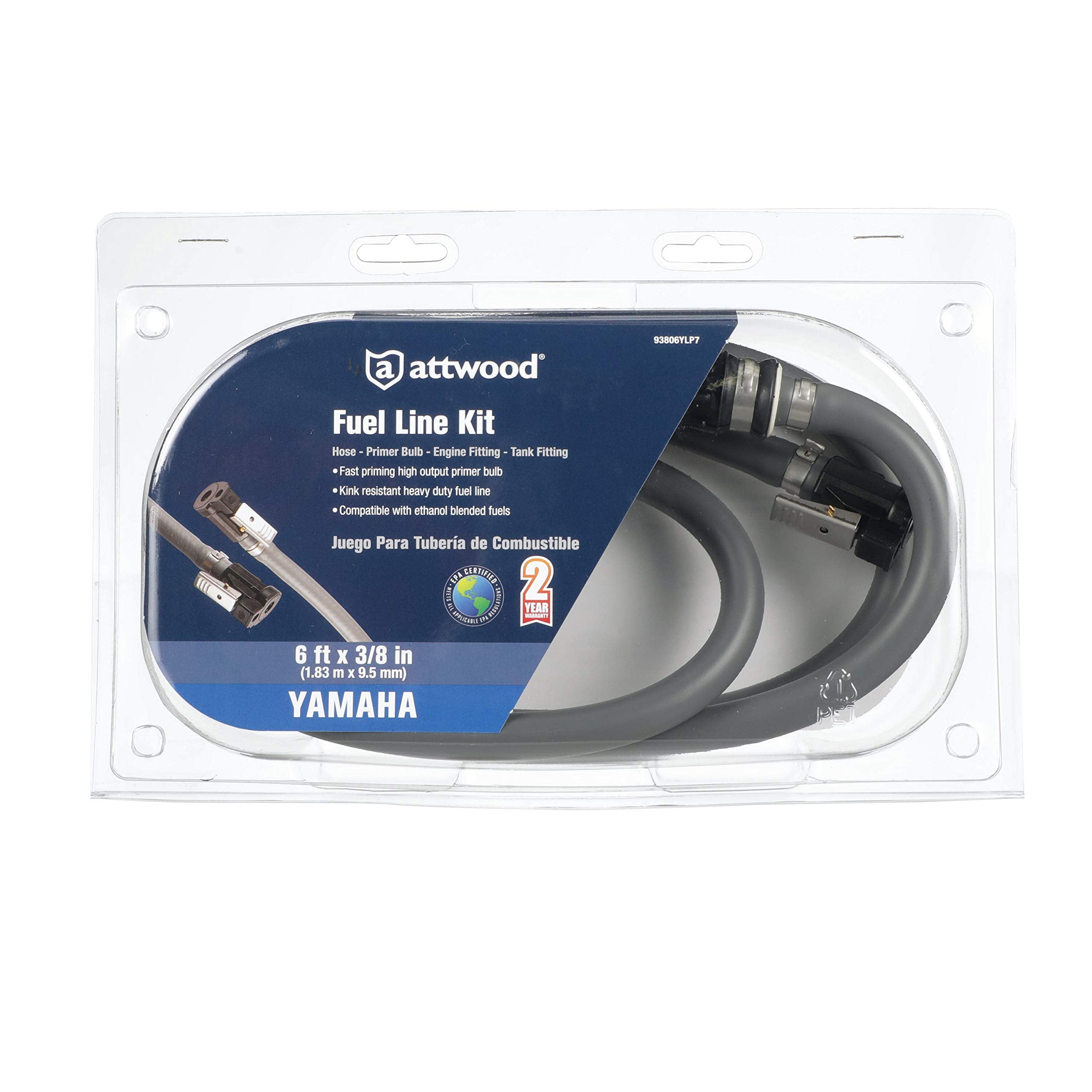 Marine grade materials in Attwood kit resist heat and vibration for durability.