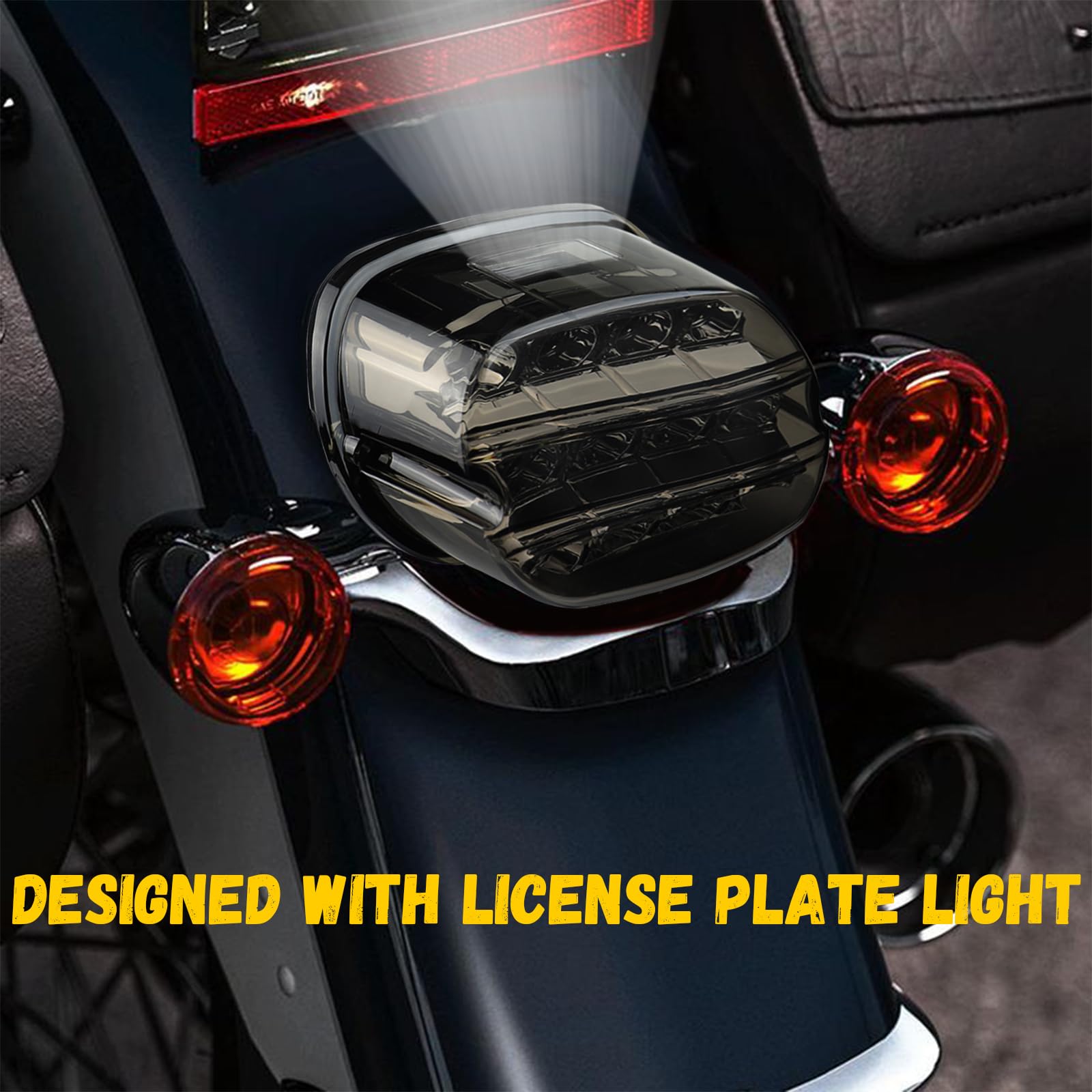 Atubeix Black Tail Light brake strobe, 3x visibility during braking.