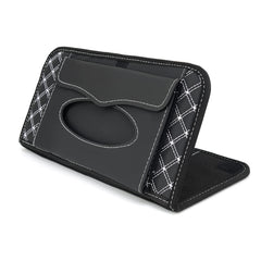 Aturmon visor organizer with double-fold design for compact, secure storage.