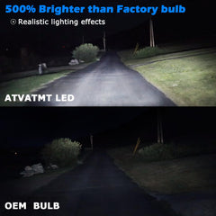 ATVATMT LED fog bulbs pack 6 ready for quick fog light upgrade on Ford.