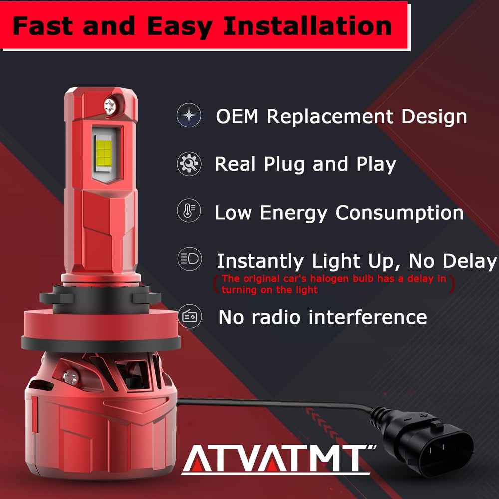 Gloves included with ATVATMT bulbs for clean installation and secure fit