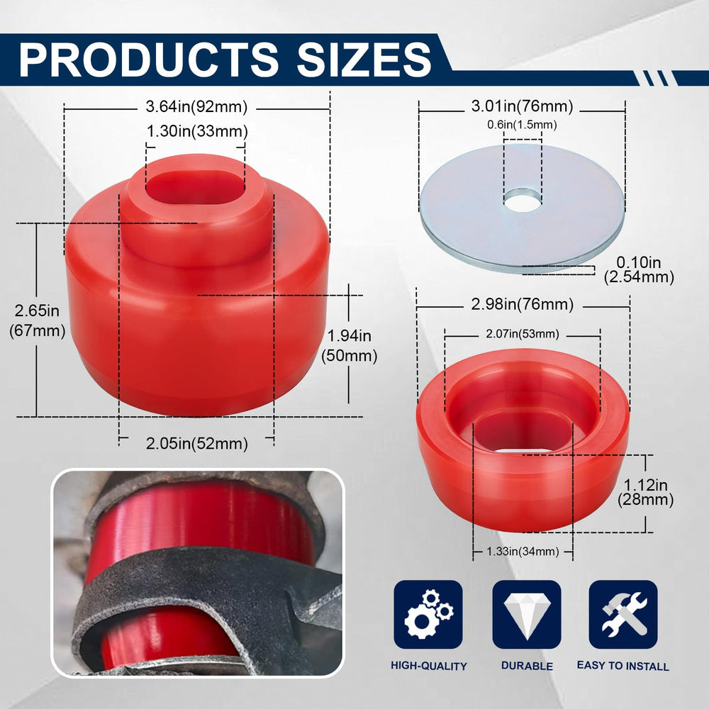 ATZTNUO 7-141 polyurethane body mount bushings show durability