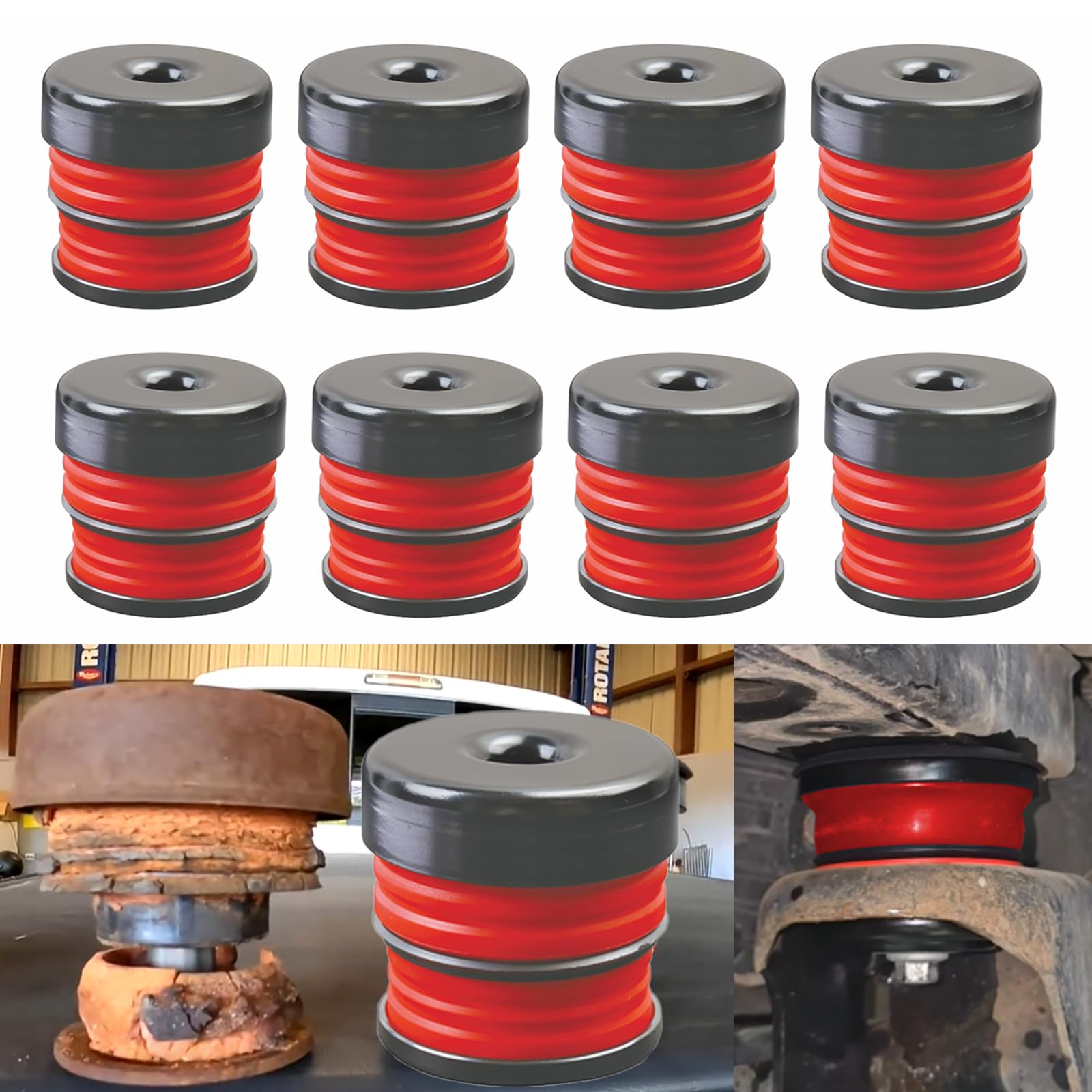ATZTNUO body mount bushings kit front and rear for smoother ride and proper alignment