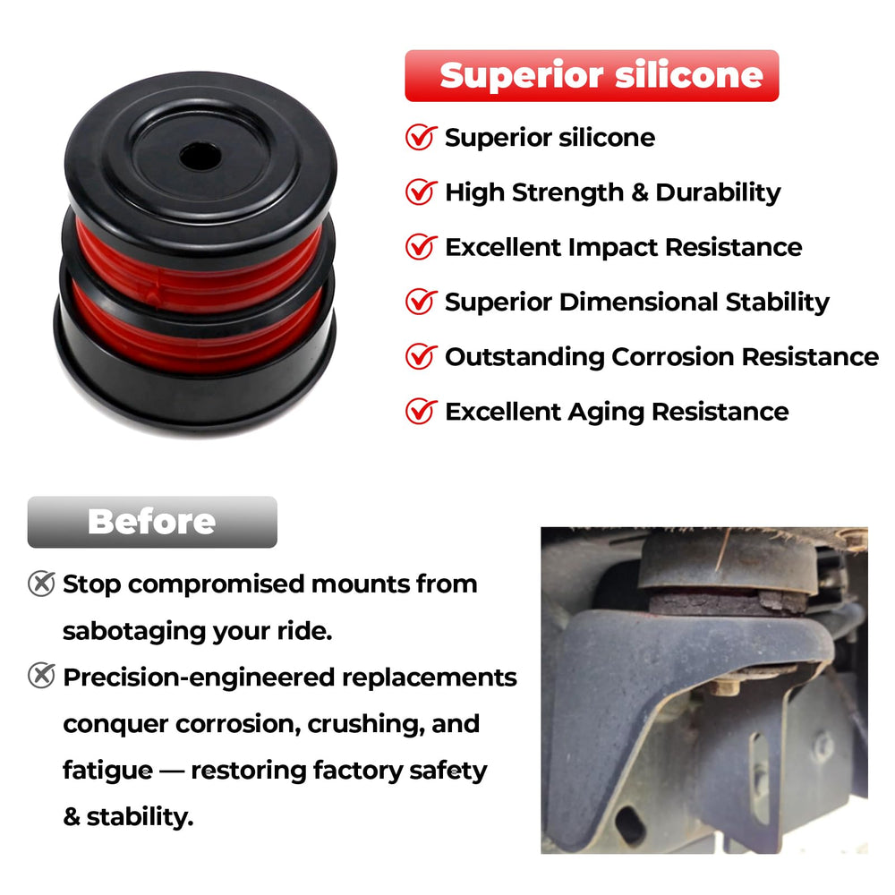 ATZTNUO silicone cab mount closeup highlighting heat resistance