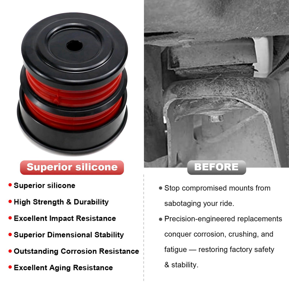 ATZTNUO silicone cab mounts provide lasting flexibility and heat resistance under extreme temps