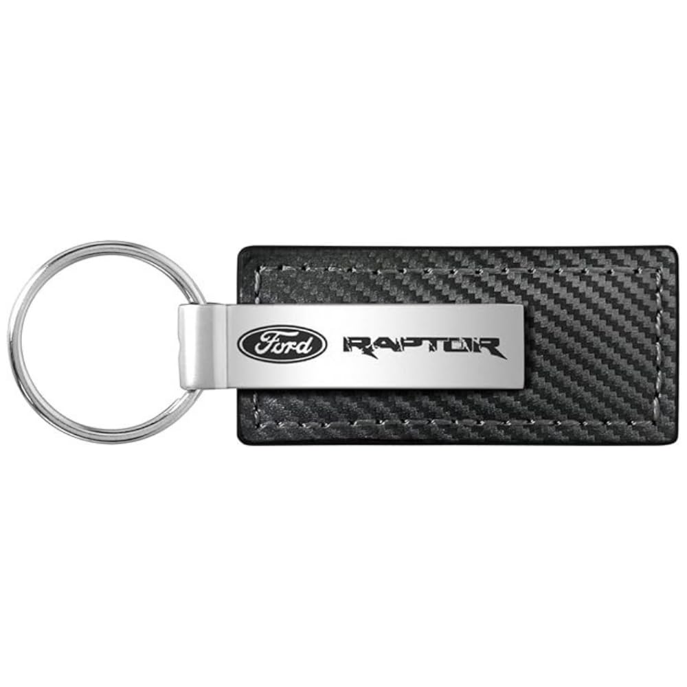 AU-TOMOTIVE GOLD Ford Raptor key chain with carbon leather for premium daily use.