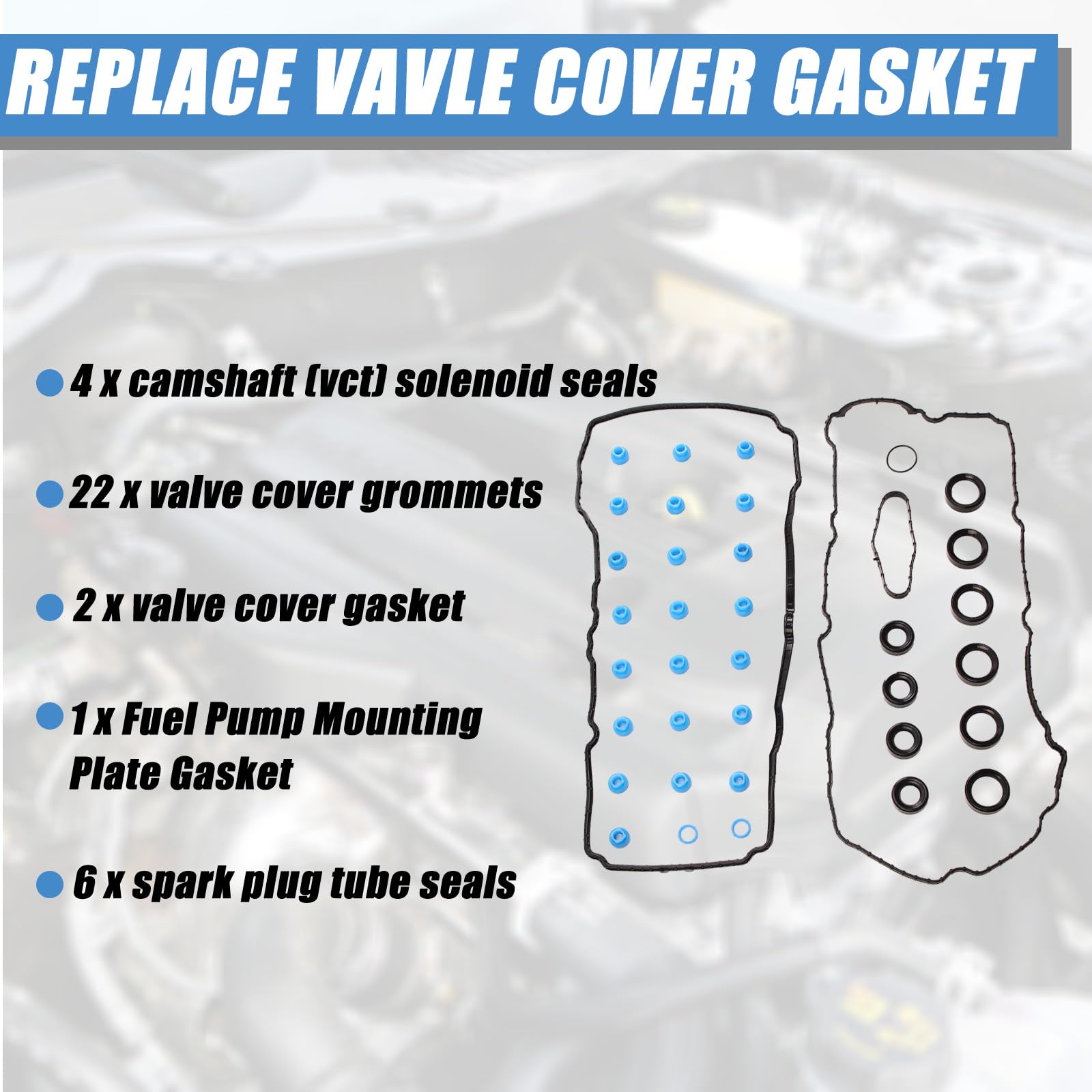AUCERAMIC VS50879R fuel pump mounting plate gasket simplifies installation.