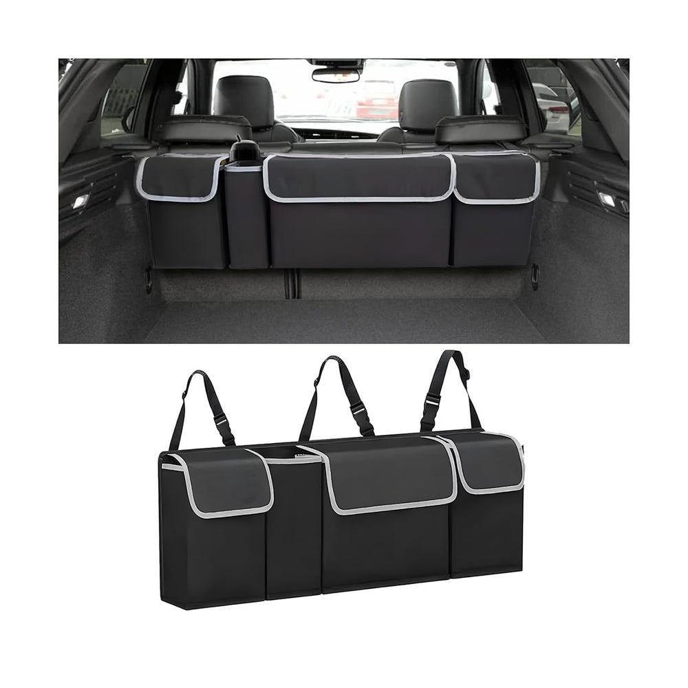 AUCELI car trunk organizer hanging from rear seat headrest for easy access