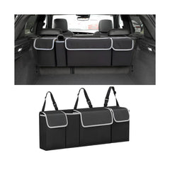 AUCELI car trunk organizer hanging from rear seat headrest for easy access