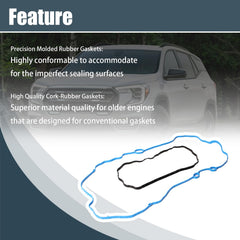 Auceramic package includes two gaskets for complete valve cover replacement.