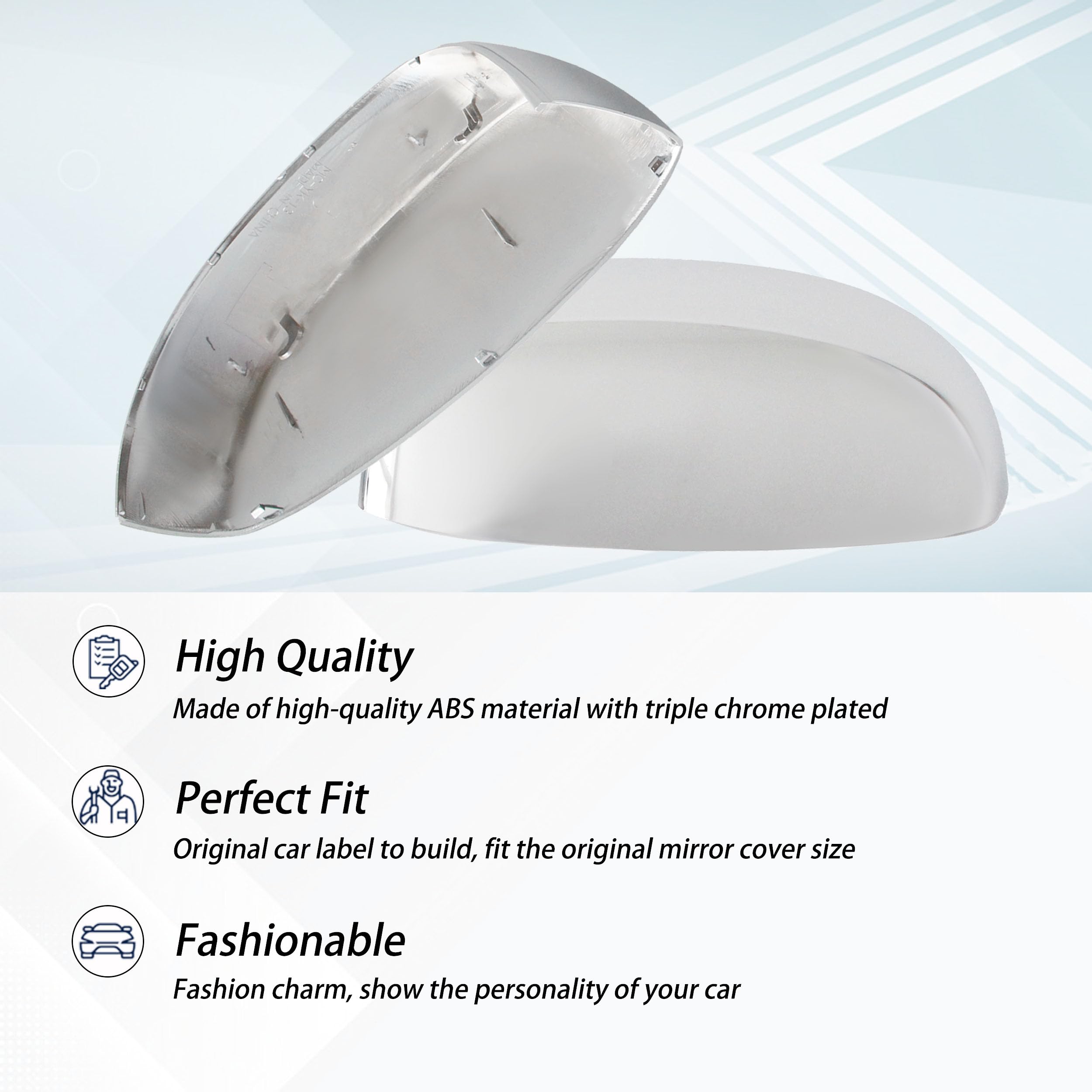 AUCERAMIC durable ABS chrome finish resists aging and scratches.