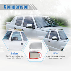 AUCERAMIC chrome mirror cover cap close-up adhesive detail