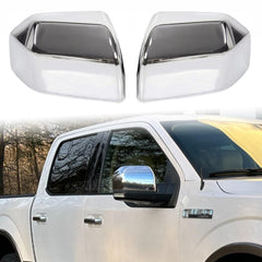 AUCERAMIC chrome plated mirror cover for Ford F-150 protects against scratches and weather.