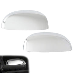 AUCERAMIC chrome top-half mirror cover pair enhances exterior style.