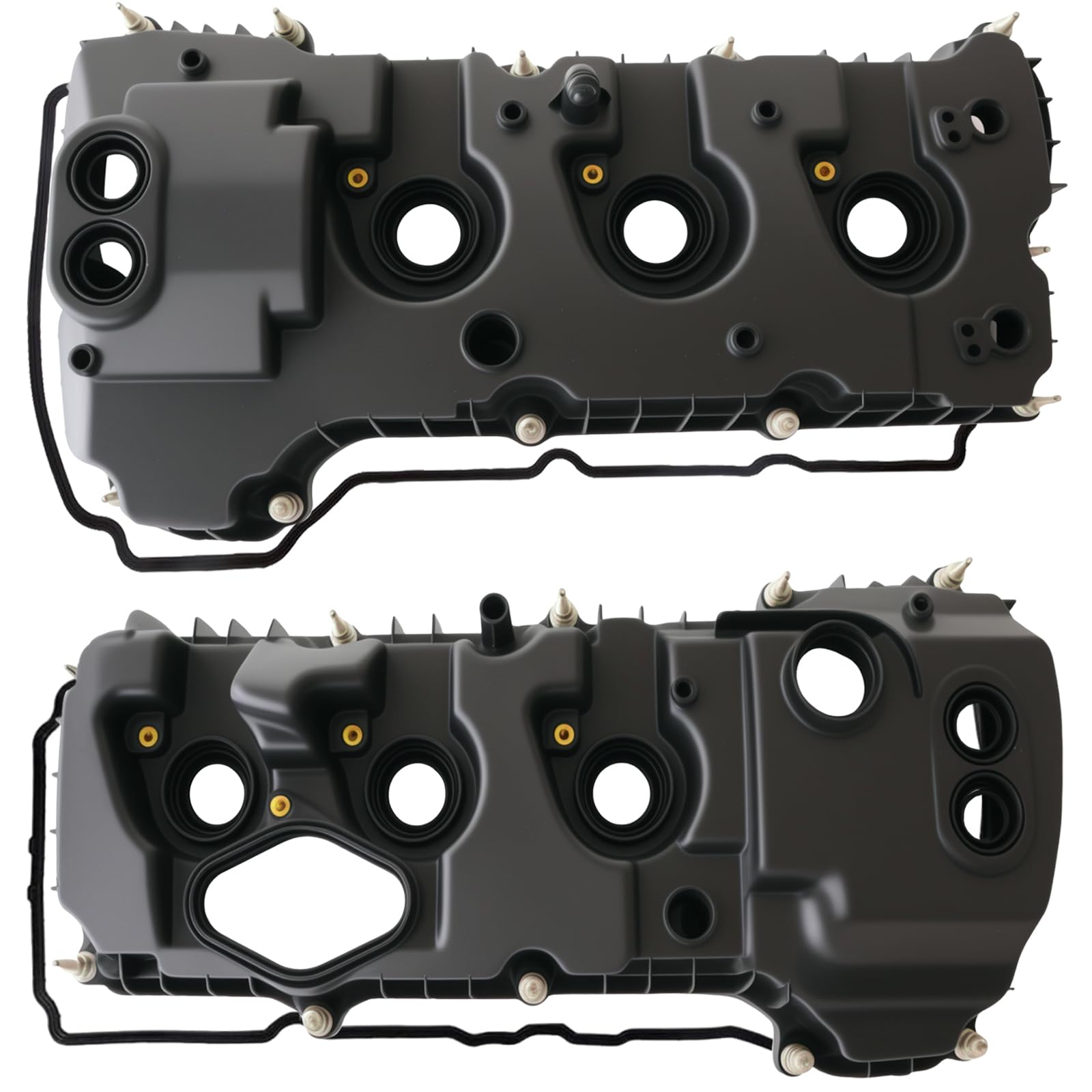 AUCERAMIC engine valve cover left for Ford F-150 EcoBoost with durable gasket seal.