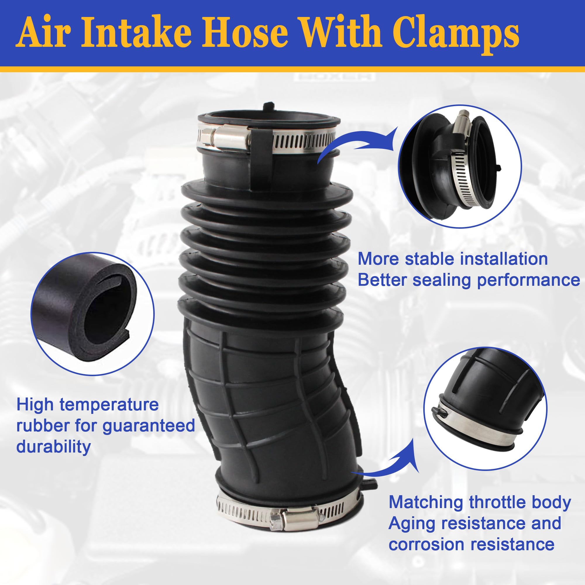 AUCERAMIC Honda Civic 2016-2021 air intake hose for 1.5L engines.