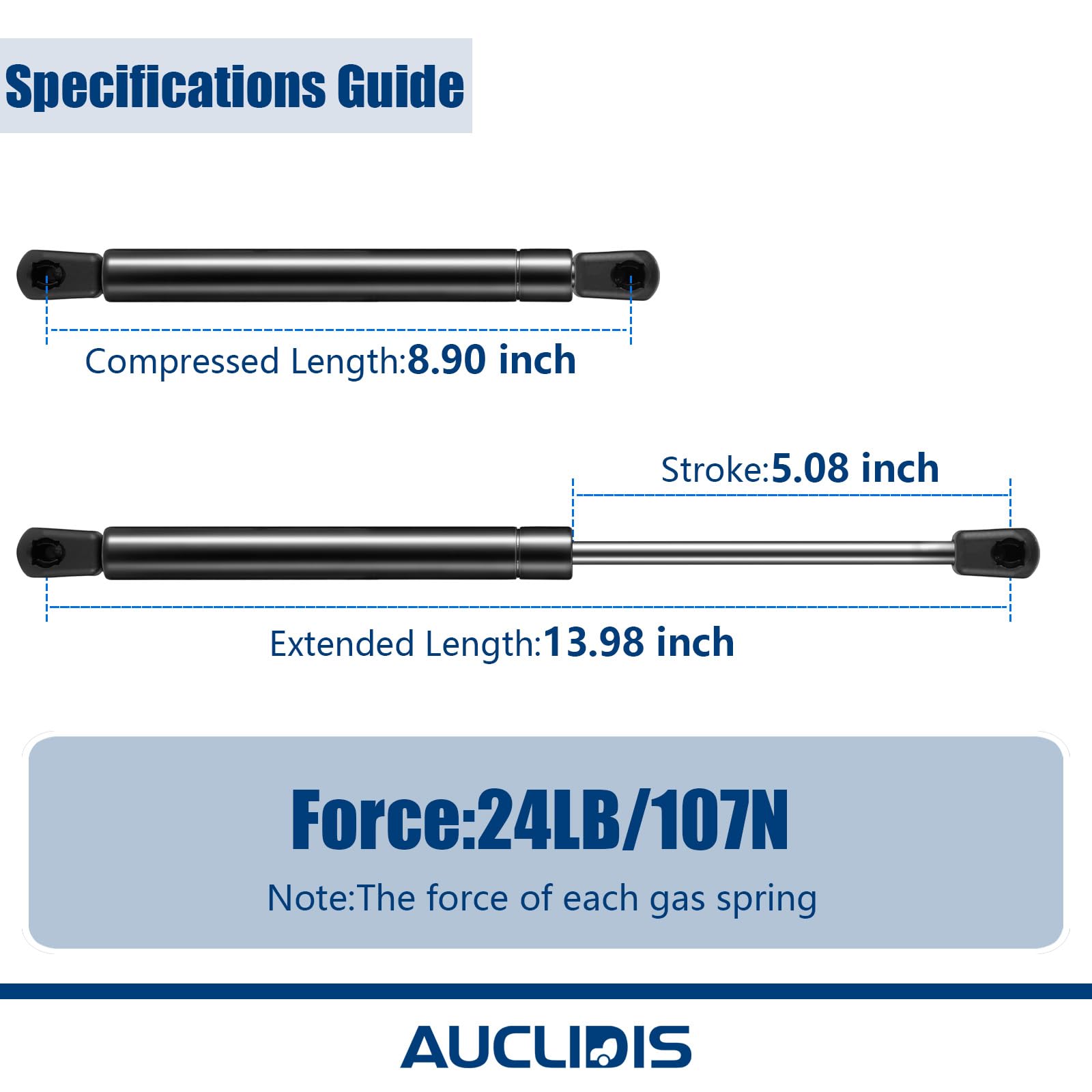 AUCLIDIS two-pack with installation guide for DIY installation