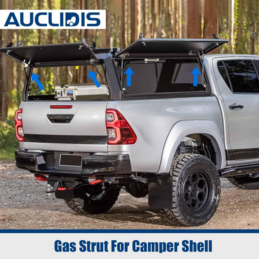 AUCLIDIS C16-11028 12in gas strut installed on toolbox lid for controlled opening