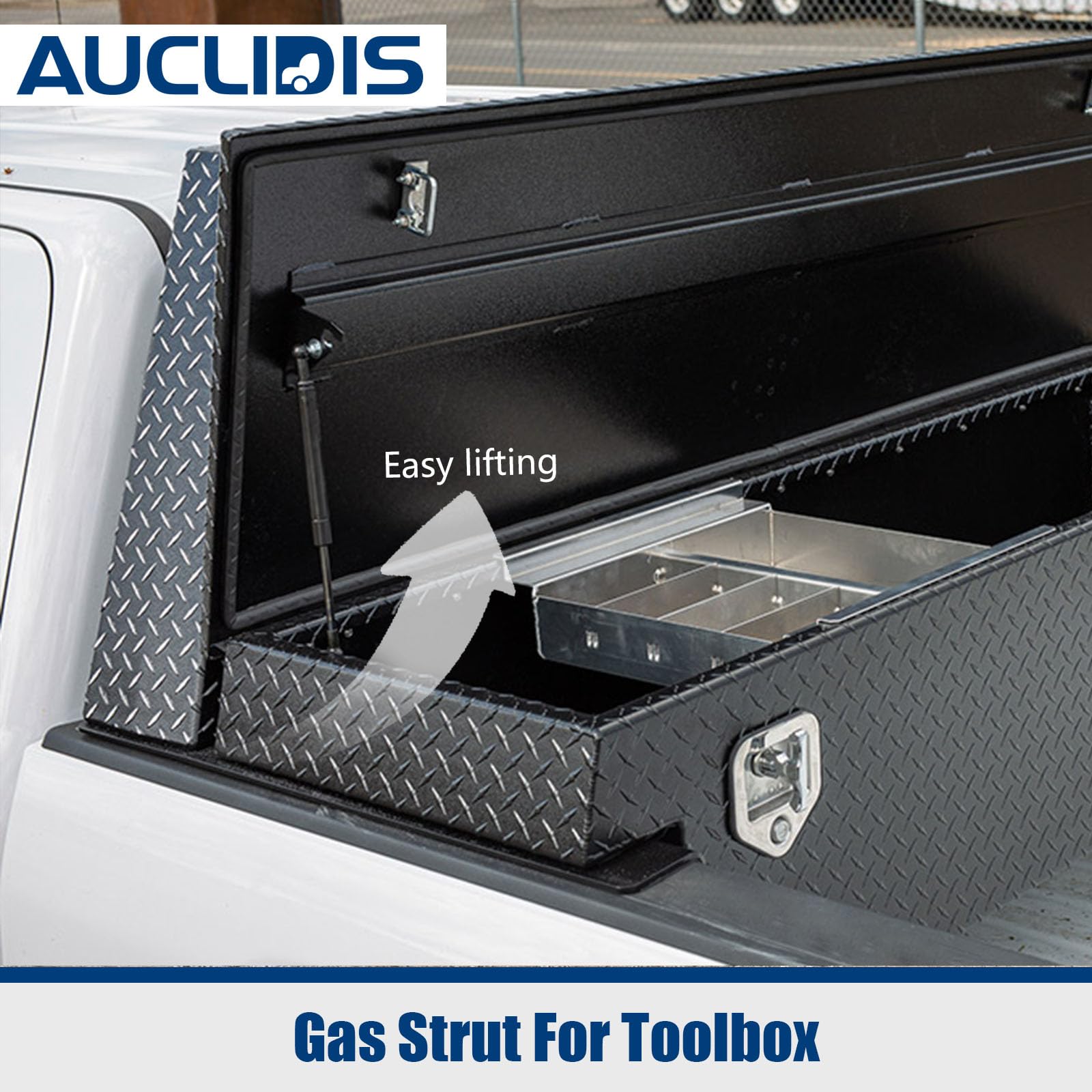 AUCLIDIS gas strut 10mm nylon ball socket connection for secure mounting