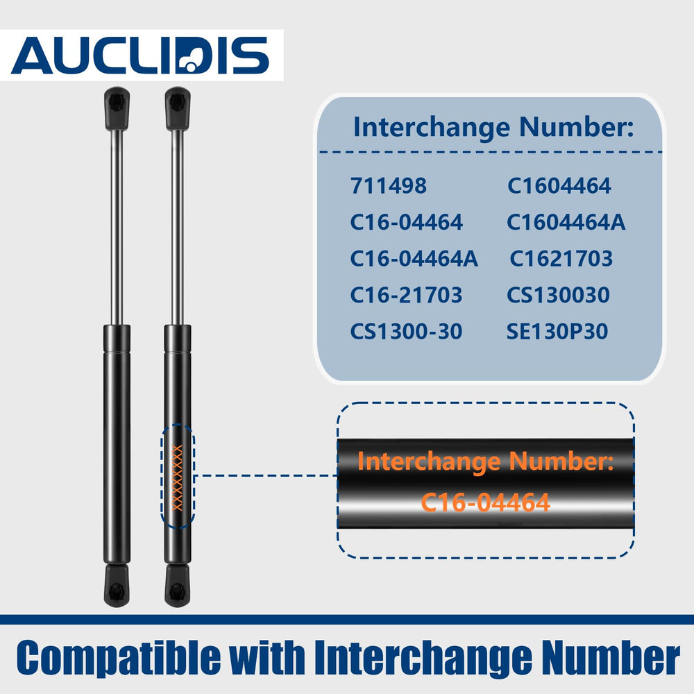 AUCLIDIS door strut with nylon ball sockets for reliable movement