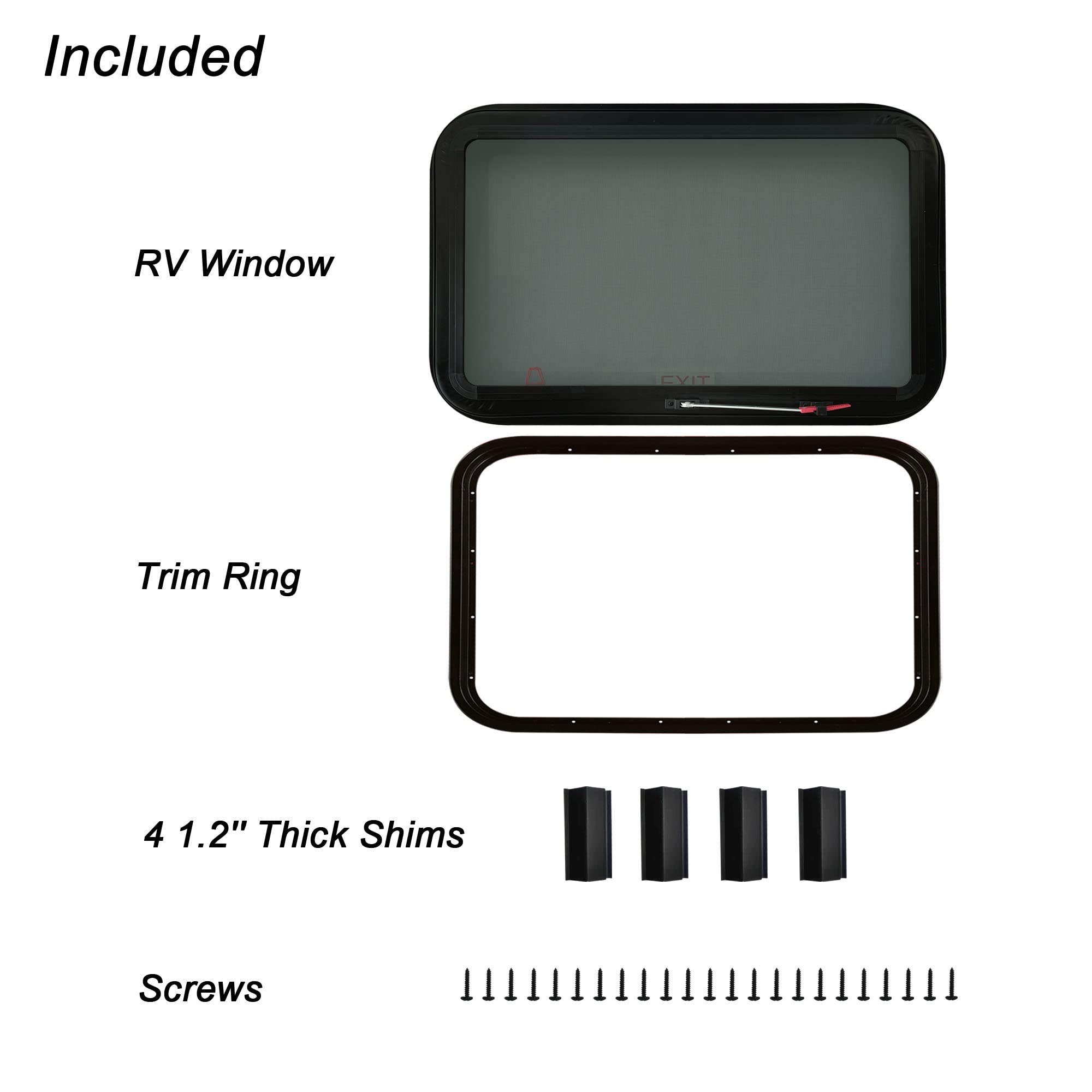 Aucuda egress window installed in a camper ensures privacy with daylight.