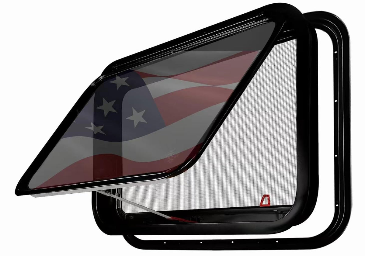 Aucuda exit window 30x20 fits rough openings with easy installation.