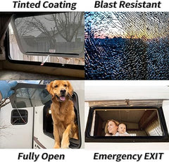Aucuda exit window trim kit included for hassle-free installation.