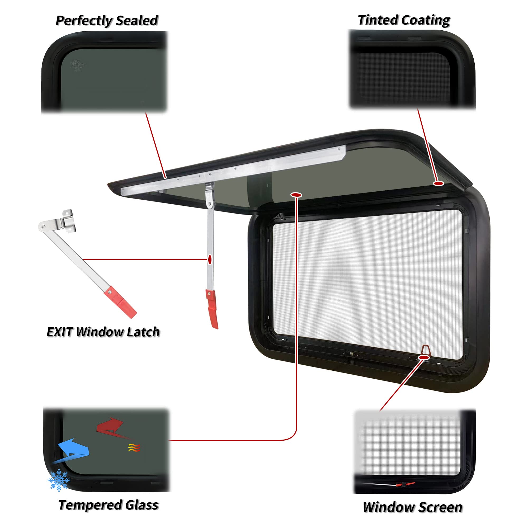 Aucuda tinted glass blocks 90% of UV for cooler interiors.