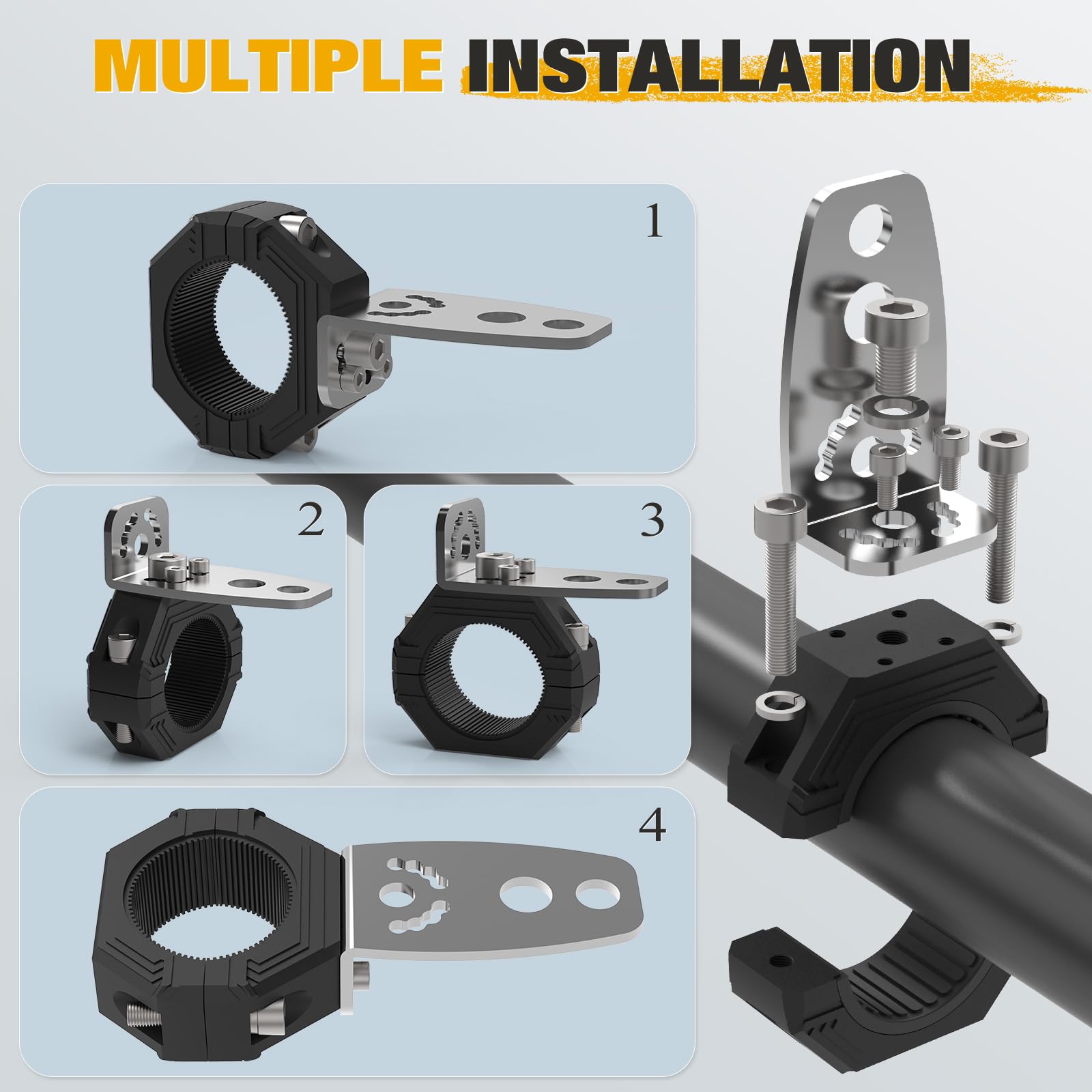 Audak 304 stainless L brackets resist corrosion in harsh environments