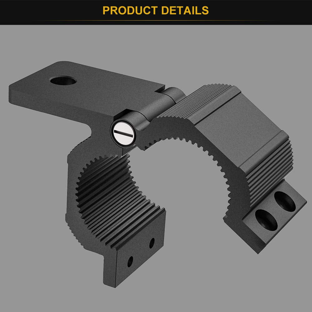 Audak 360-degree rotation allows precise light aiming on the mount.
