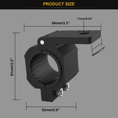 Audak 6063 aluminum construction shown for durable, weather-resistant mounting.