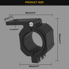 Audak bracket assembly shown on a 2 inch tube for quick setup.