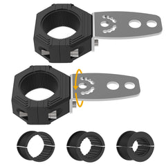Audak light bar mount kit fits 1-1.625 inch tubes for versatile mounting