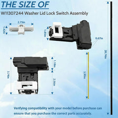 AufewB W10682535 lid switch close-up highlighting model compatibility