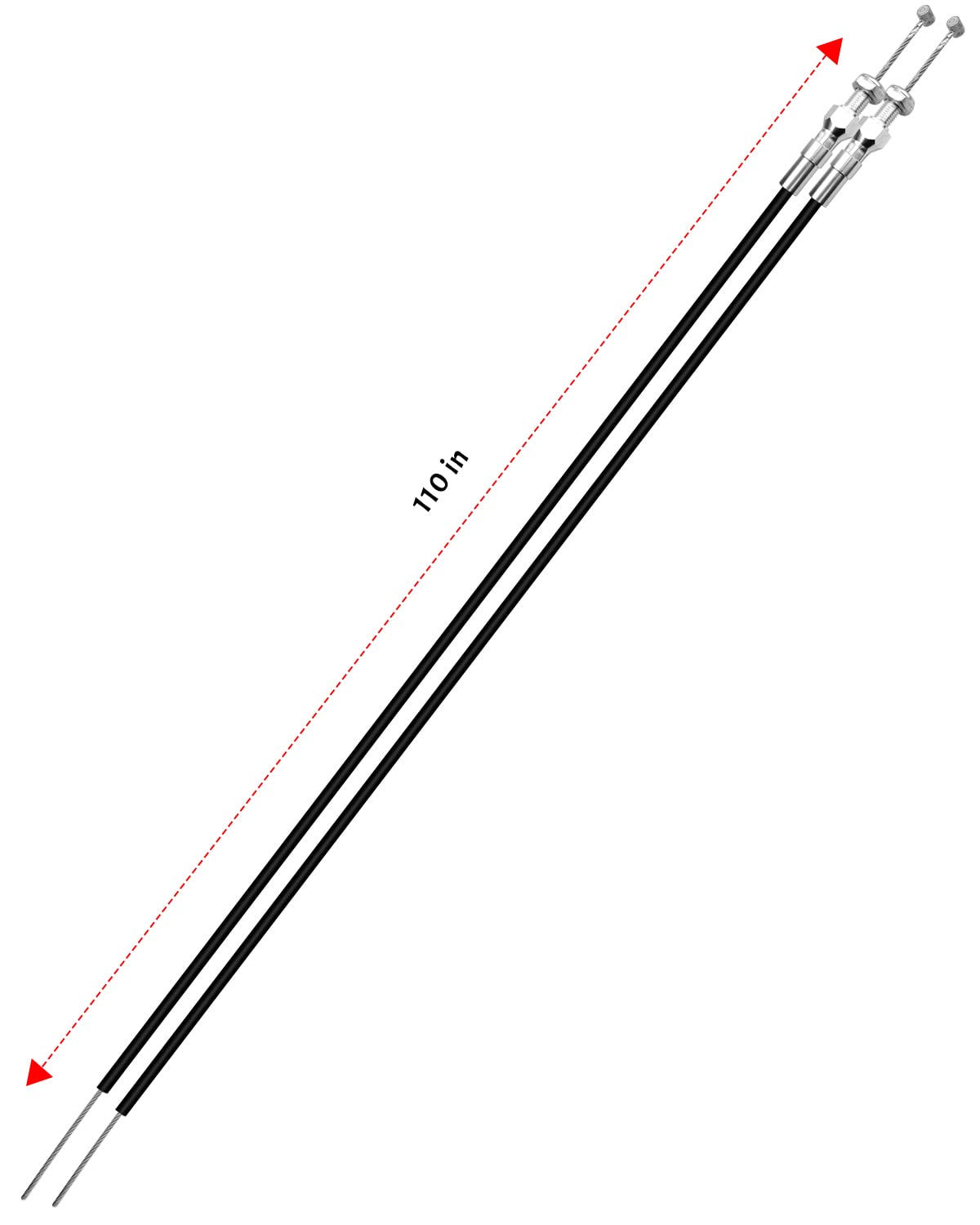 AUGREX braided stainless steel cable resists rust and maintains smooth tension for reliability.
