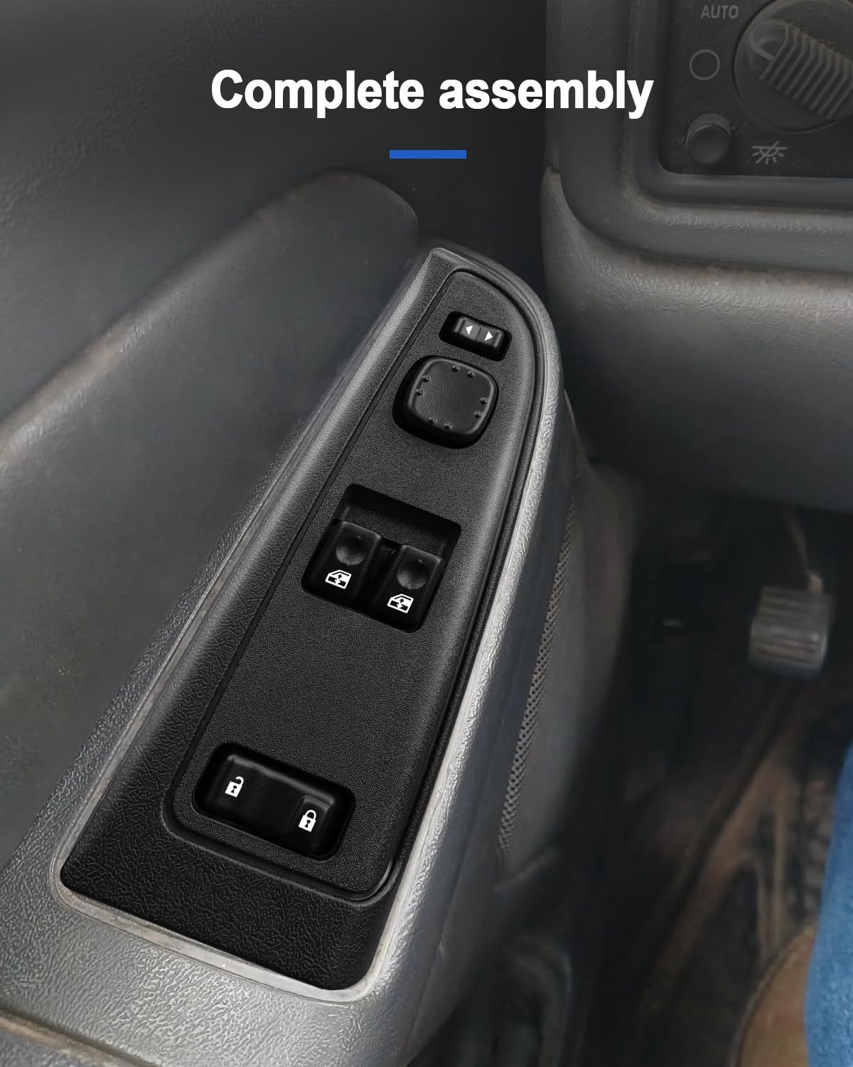 AUGREX Chevy Silverado Sierra interior detail with switch assembly
