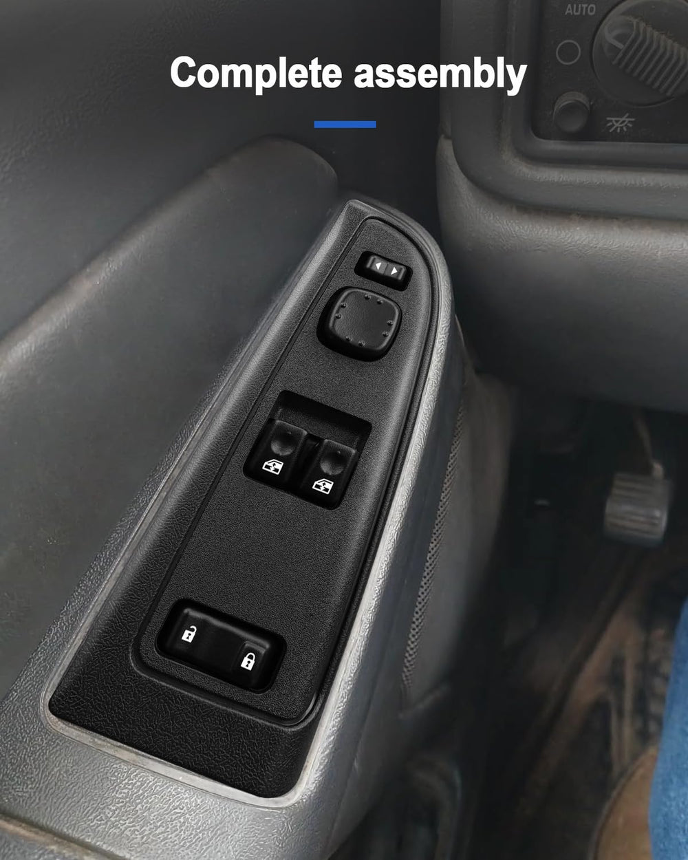 AUGREX Chevy Silverado Sierra interior detail with switch assembly