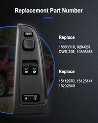 AUGREX window switch bezel closeup in hand showing durable ABS material
