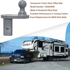 Four-inch offset design improves trailer-to-cab clearance during turns