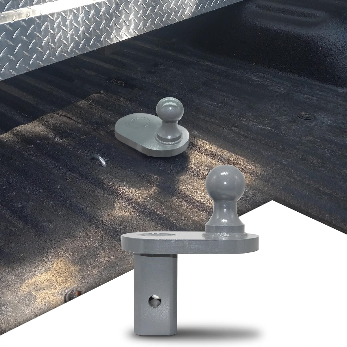 AUGSMIAR GNXA4085 gooseneck ball extender in rugged steel for strong towing compatibility
