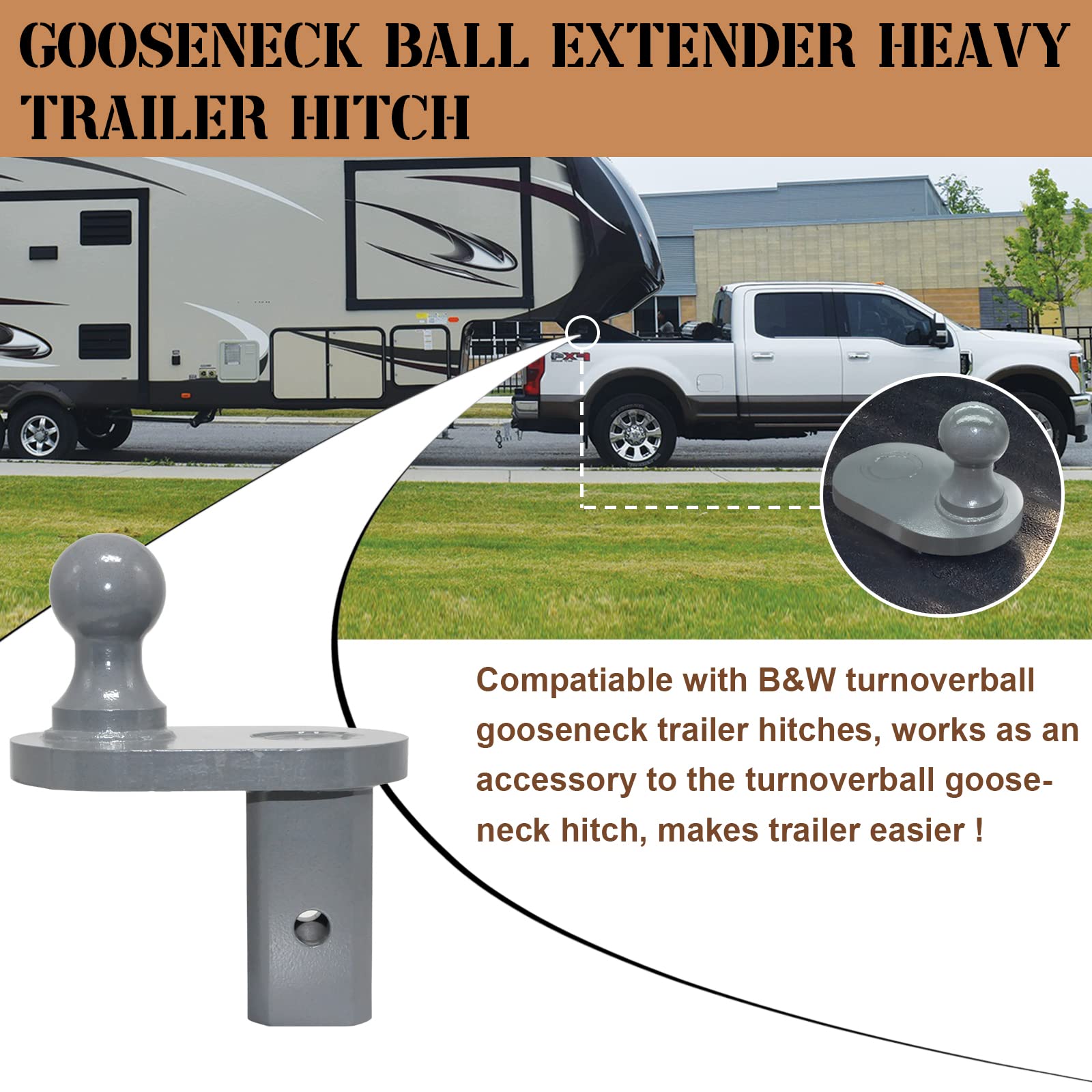Supports up to 20,000 lbs gross trailer weight