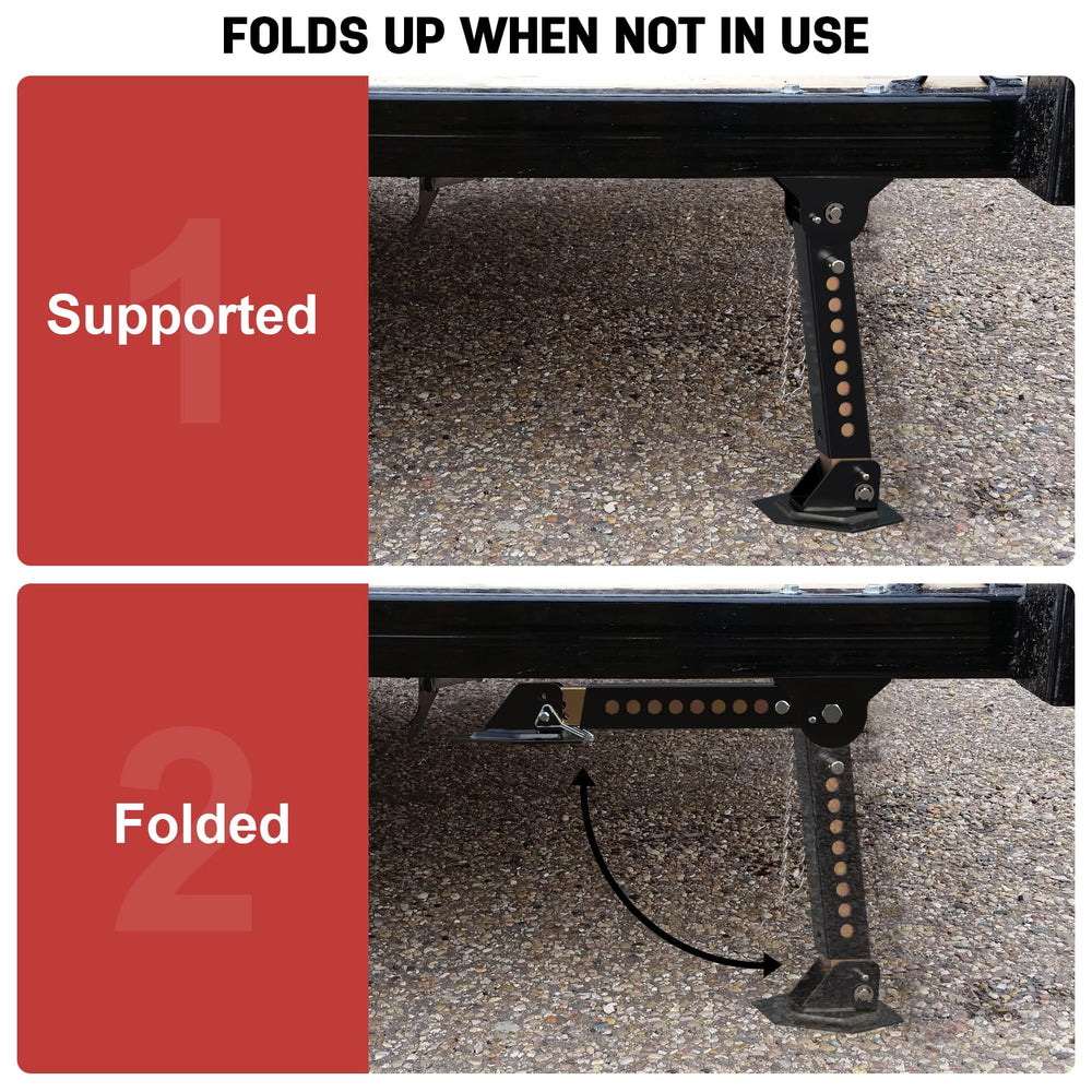 AUH stabilizer jack supports up to 1,000 lbs per jack.