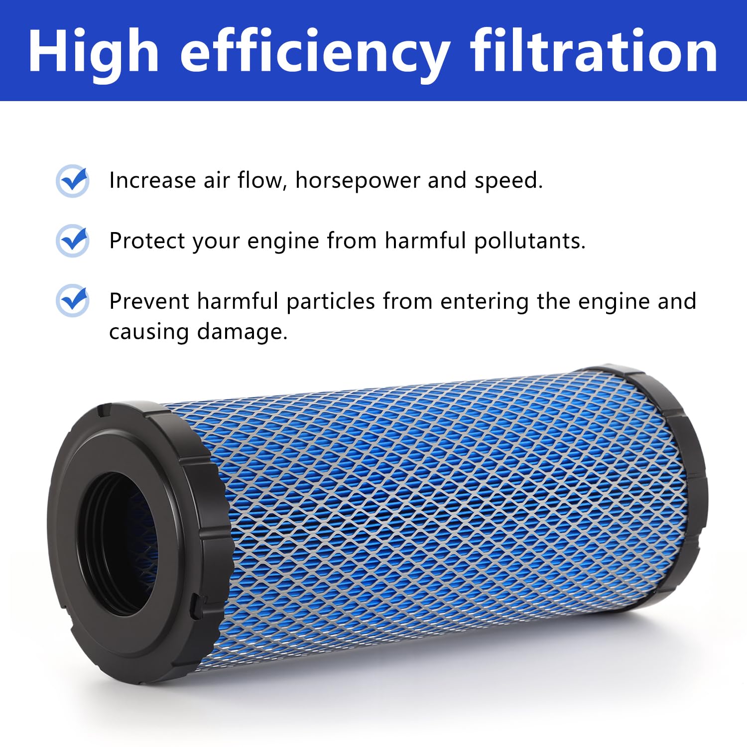 AUIVERED 7082115 air filter material detail shows high-quality filtration media.