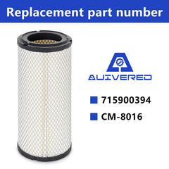 AUIVERED air filter core and frame close-up, built for rugged terrain protection.