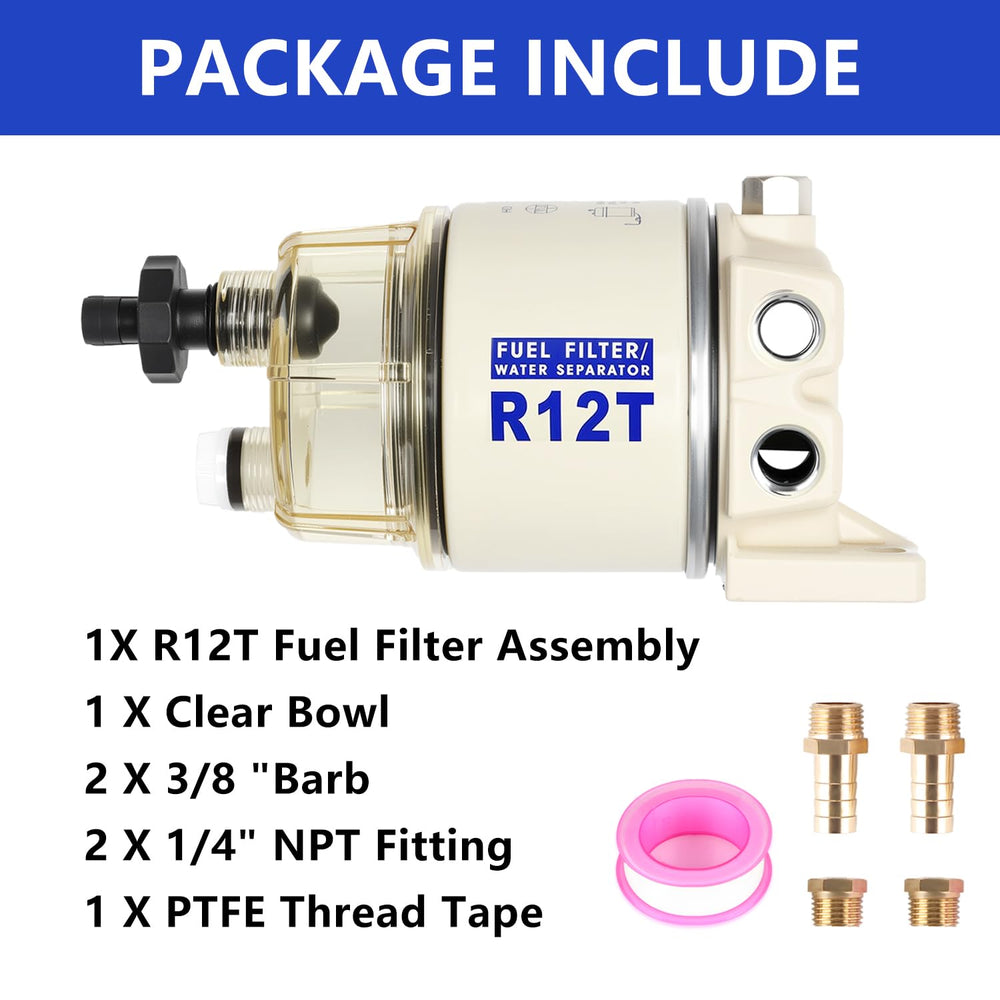 AUIVERED R12T 10-micron filtration improves fuel cleanliness and engine performance.