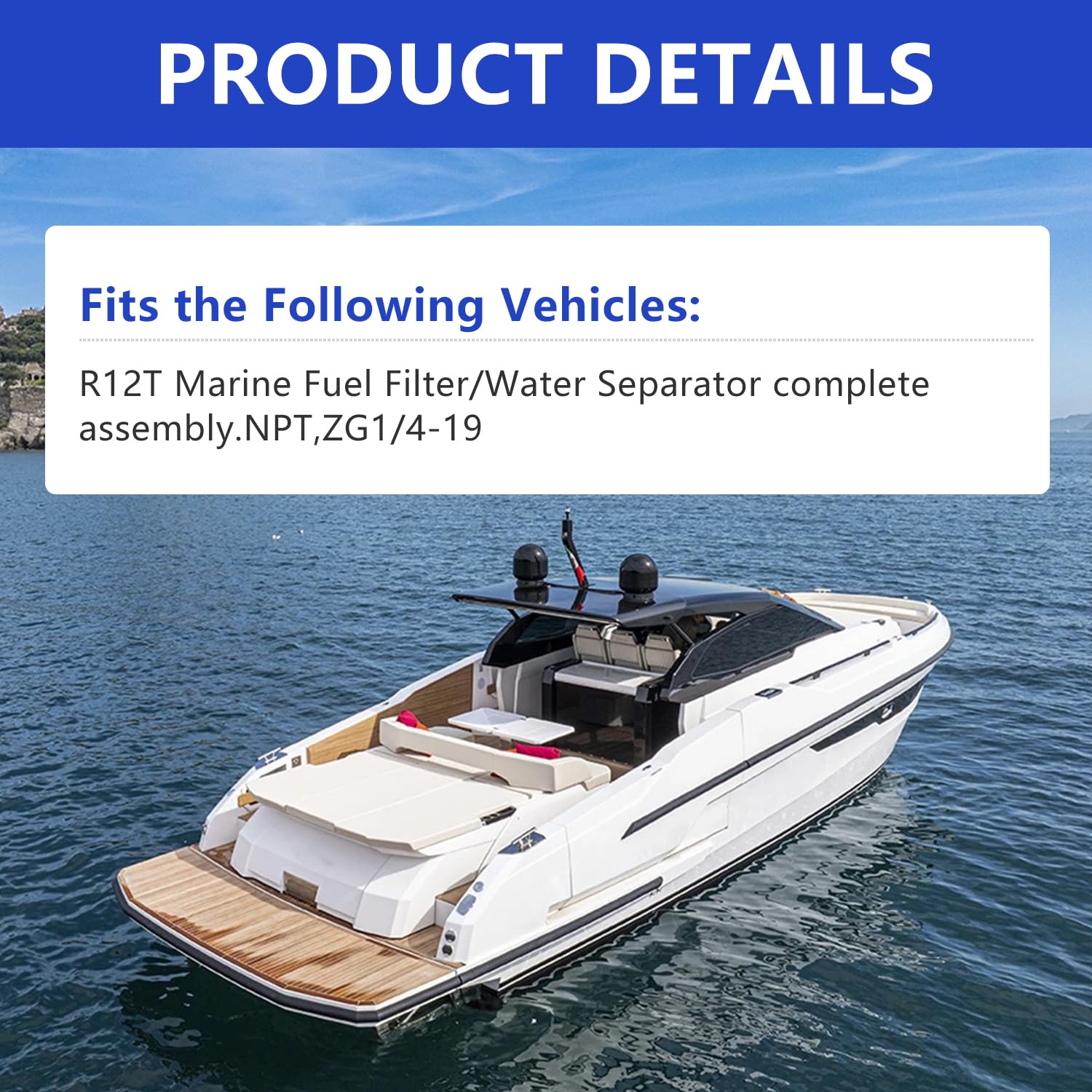 AUIVERED R12T broad engine compatibility and 1/4 inch NPT connections.